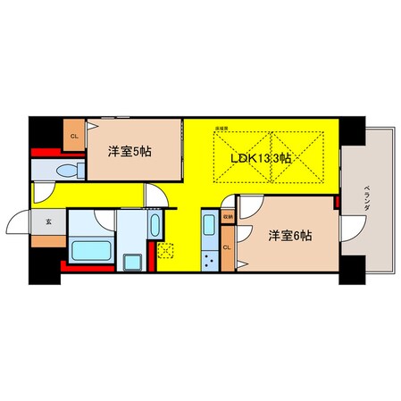 IBC Residence Eastの物件間取画像